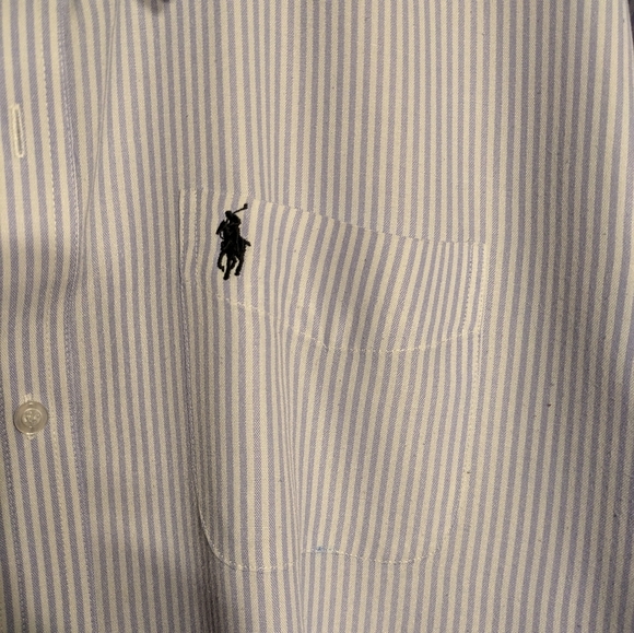 Polo by Ralph Lauren Men's Blue Striped Shirt Size Xxl Pre-owned - Picture 4 of 14
